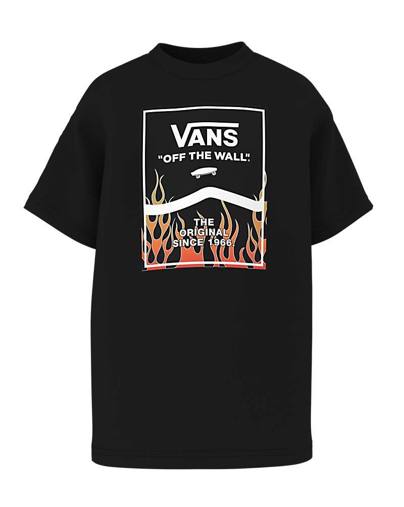 Vans Kleine Kinder Print Box 2.0 T-Shirt Kinder Schwarz | Österreich QMEJPI805