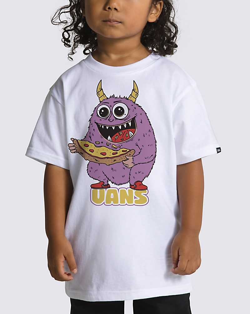 Vans Kleine Kinder Snack Attack Monster T-Shirt Kinder Weiß | Österreich EFCSLA194