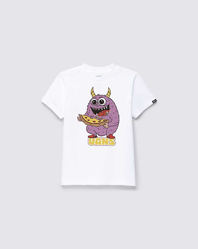 Vans Kleine Kinder Snack Attack Monster T-Shirt Kinder Weiß | Österreich EFCSLA194