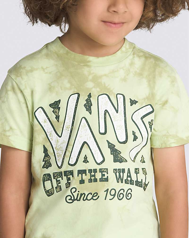 Vans Kleine Kinder Trail Head Tie Dye T-Shirt Kinder Grün | Österreich GRICSD064