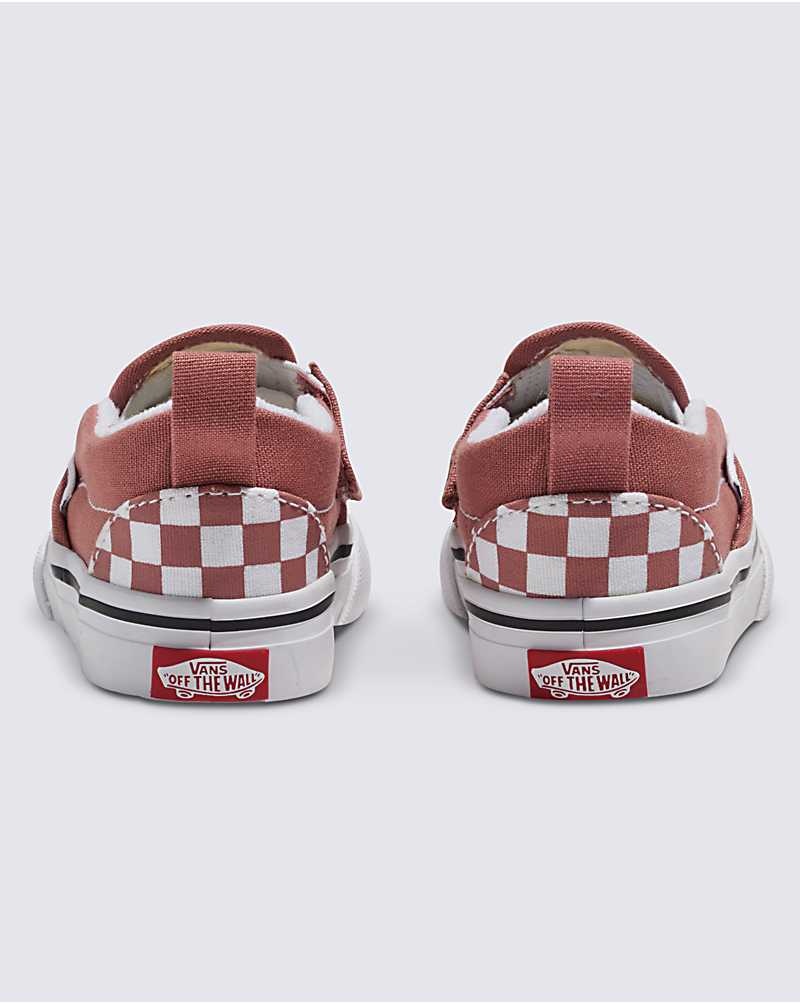 Vans Kleinkinder Classic Slip-On V Checkerboard Schuhe Kinder Rosa | Österreich FXZLEU498