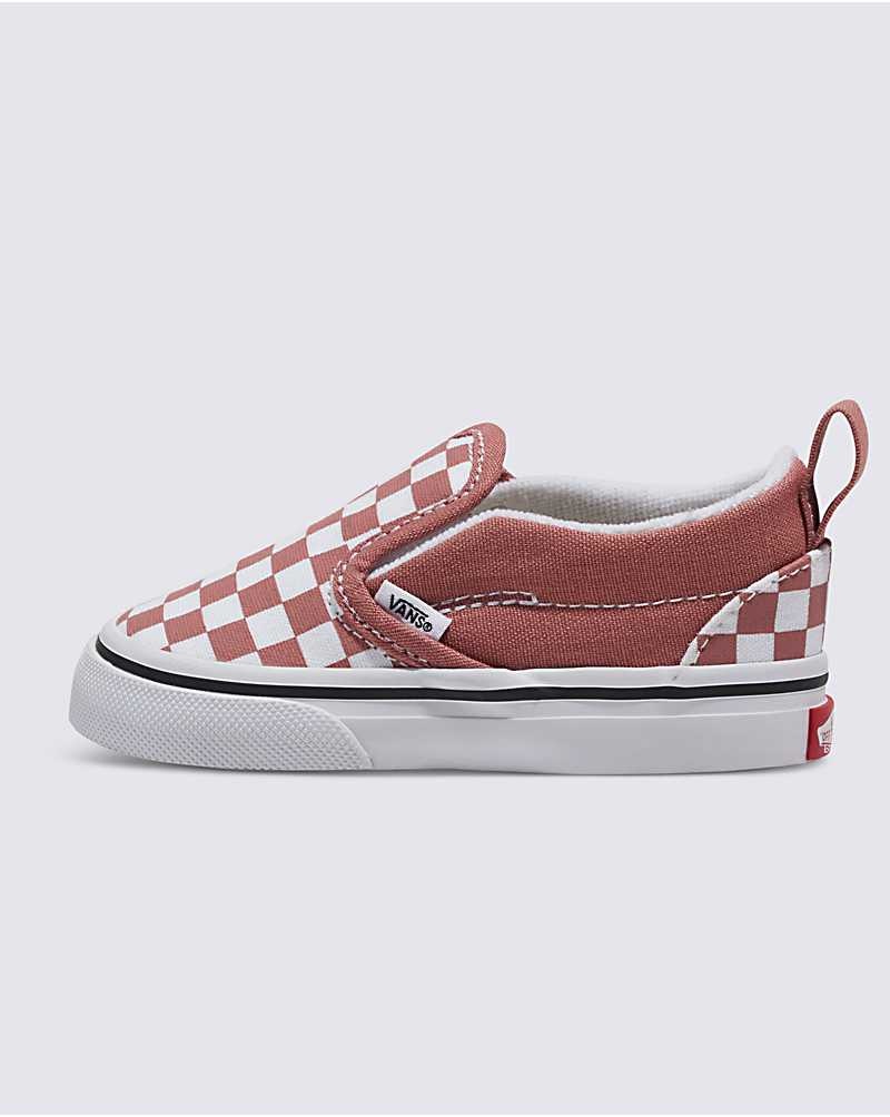 Vans Kleinkinder Classic Slip-On V Checkerboard Schuhe Kinder Rosa | Österreich FXZLEU498