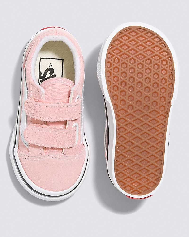 Vans Kleinkinder Old Skool V Schuhe Kinder Rosa Weiß | Österreich QXWKEC125