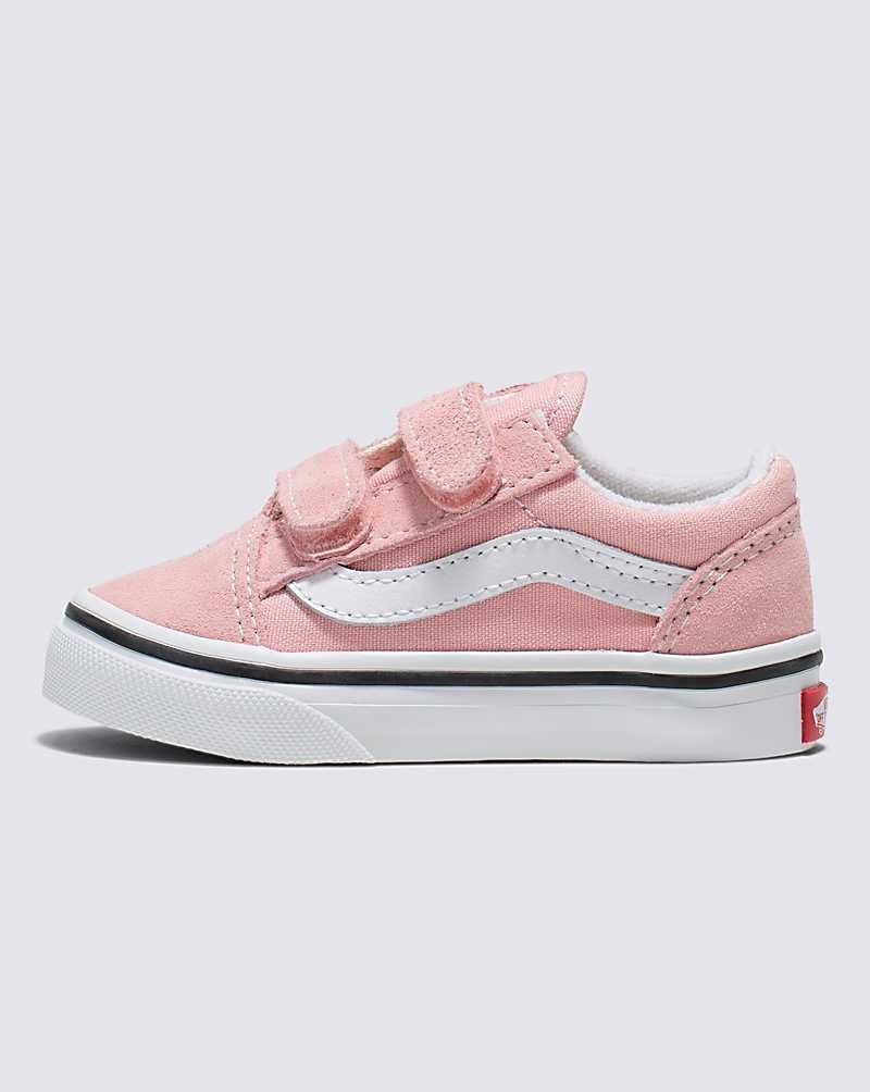 Vans Kleinkinder Old Skool V Schuhe Kinder Rosa Weiß | Österreich QXWKEC125