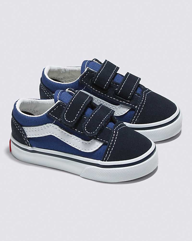 Vans Kleinkinder Old Skool V Schuhe Kinder Navy | Österreich RUZMGY821