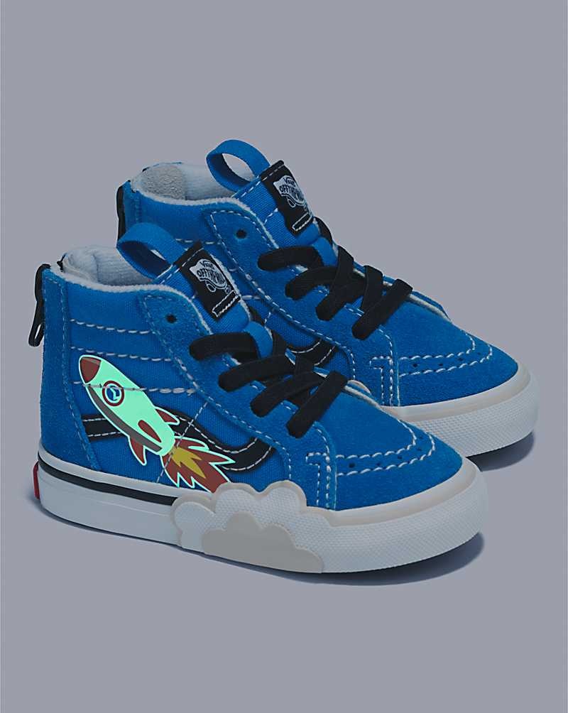 Vans Kleinkinder Sk8-Hi Zip Rocket Schuhe Kinder Blau | Österreich WJTZBR345