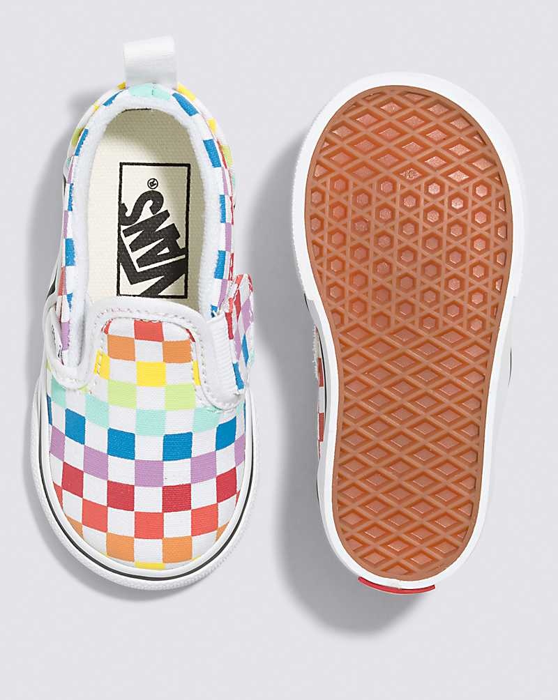 Vans Kleinkinder Slip-On V Checkerboard Schuhe Kinder Mehrfarbig | Österreich GDHURK245