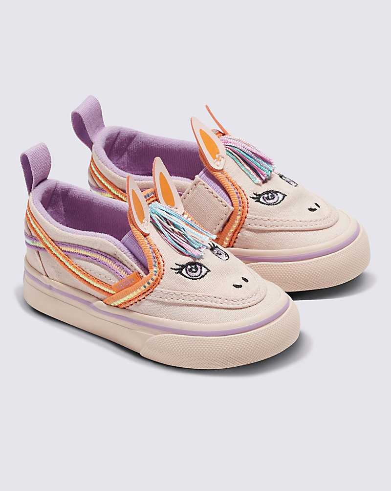 Vans Kleinkinder Slip-On V Cyber Horse Schuhe Kinder Rosa | Österreich WLFQIC475