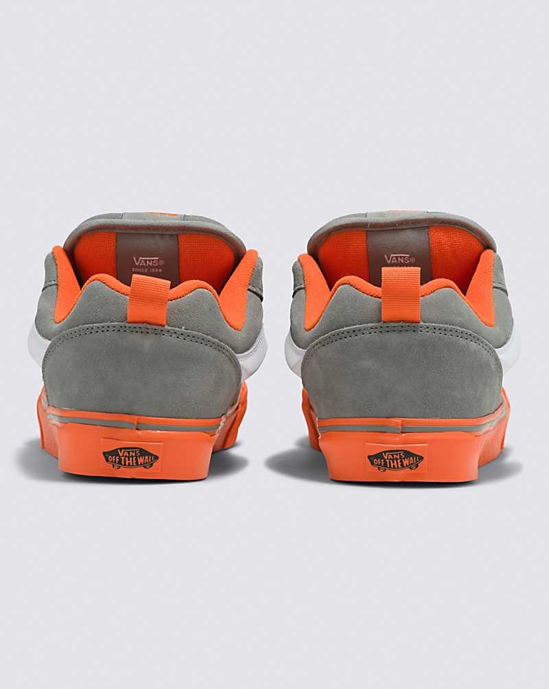 Vans Knu Skool Schuhe Damen Grau Orange | Österreich EGHXAP736