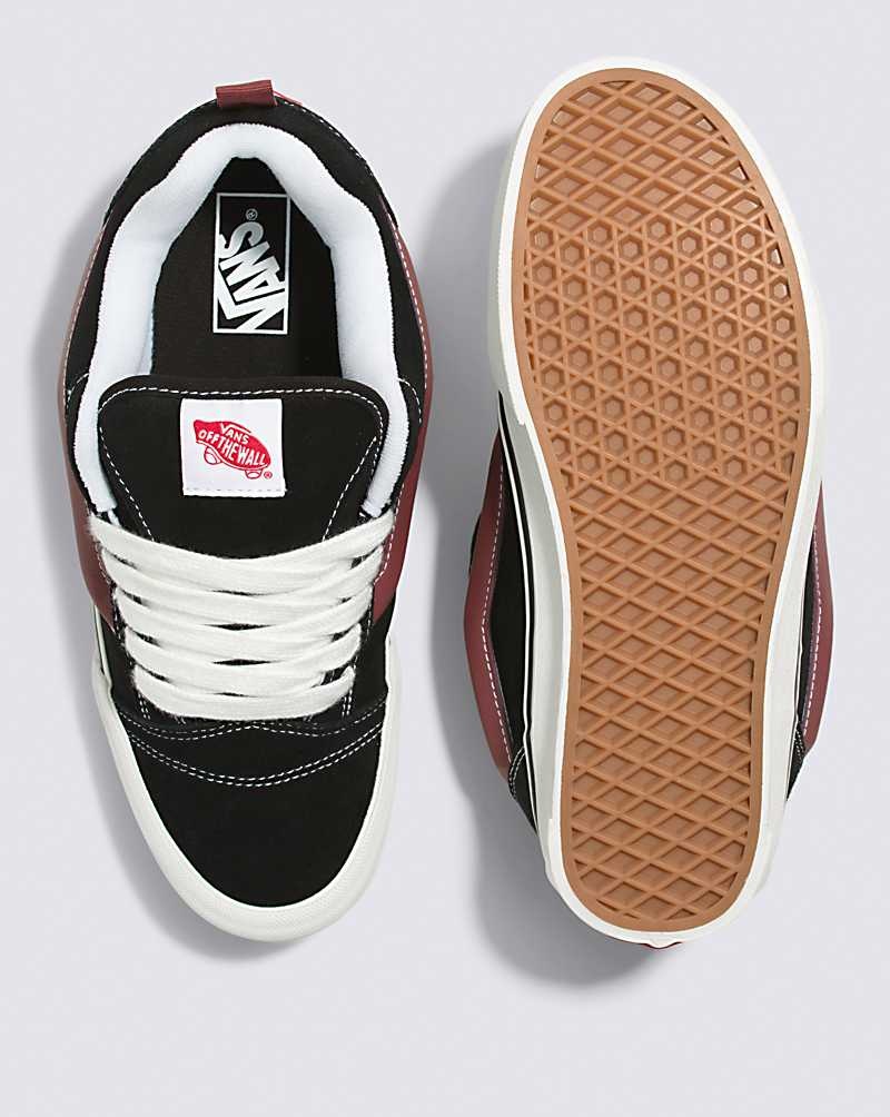 Vans Knu Skool Schuhe Damen Schwarz | Österreich IFOTDH671