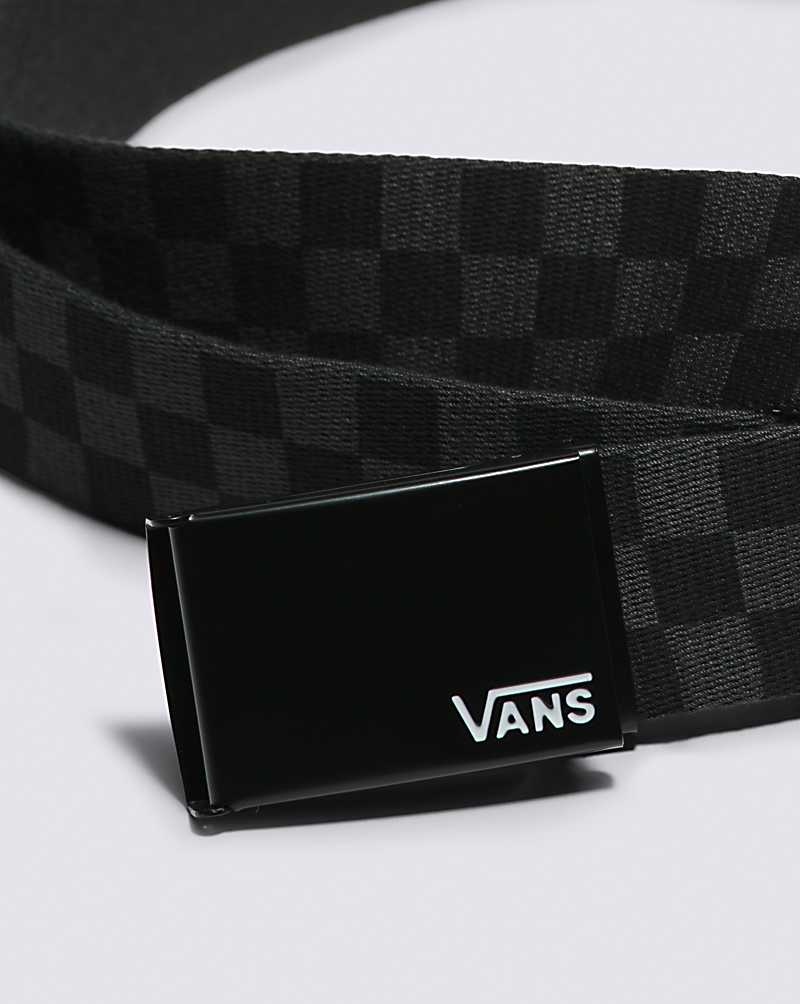 Vans Long Depster Web Gürtel Herren Schwarz Grau | Österreich UOTBAN016