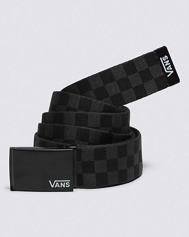 Vans Long Depster Web Gürtel Herren Schwarz Grau | Österreich UOTBAN016