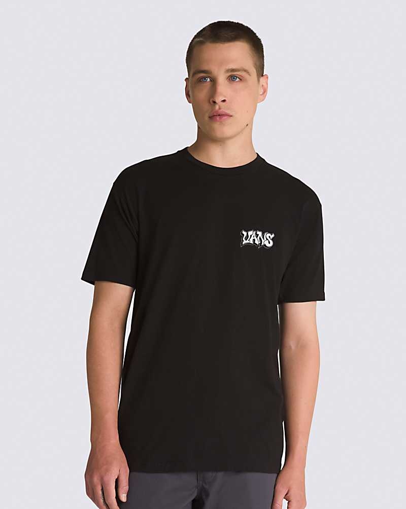 Vans Mit Kapuze Figure T-Shirt Herren Schwarz | Österreich SAEQKT601