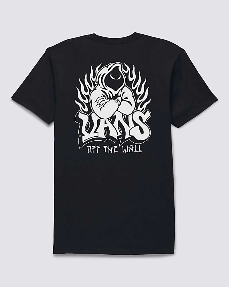 Vans Mit Kapuze Figure T-Shirt Herren Schwarz | Österreich SAEQKT601