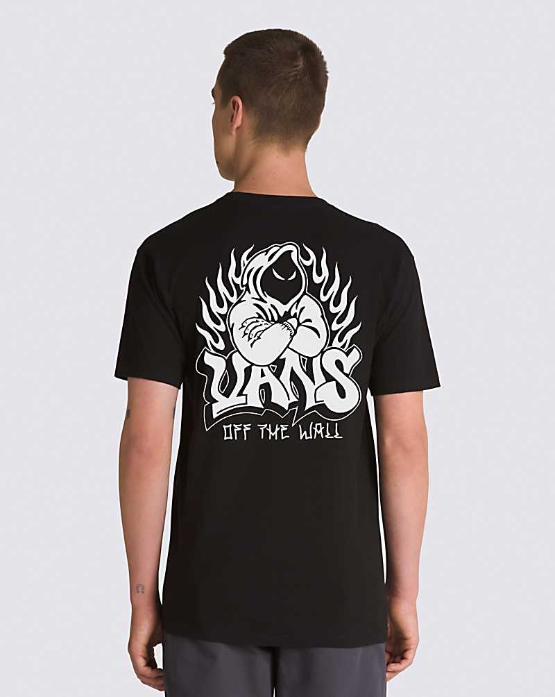 Vans Mit Kapuze Figure T-Shirt Herren Schwarz | Österreich SAEQKT601