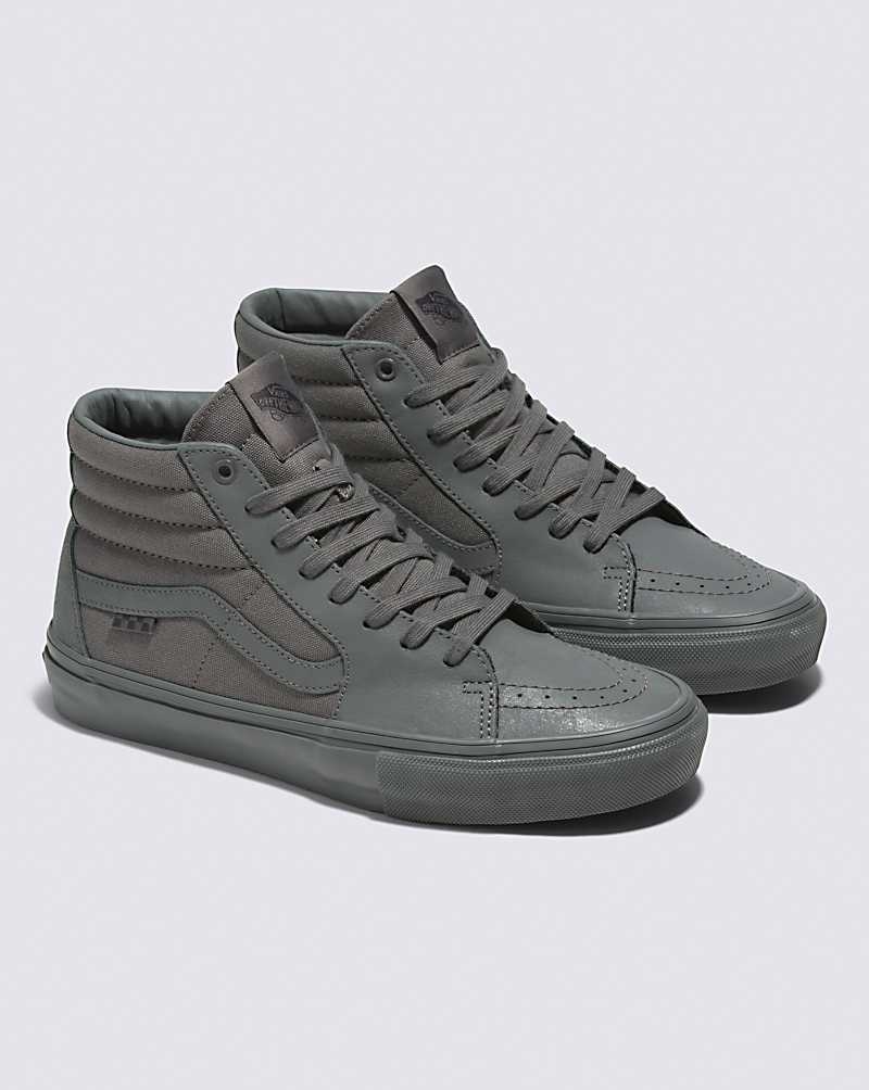 Vans Mono Skate Sk8-Hi Skateschuhe Damen Grau | Österreich SFXMAE218