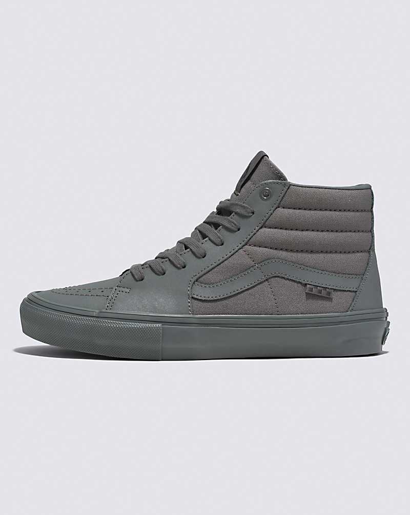 Vans Mono Skate Sk8-Hi Skateschuhe Damen Grau | Österreich SFXMAE218