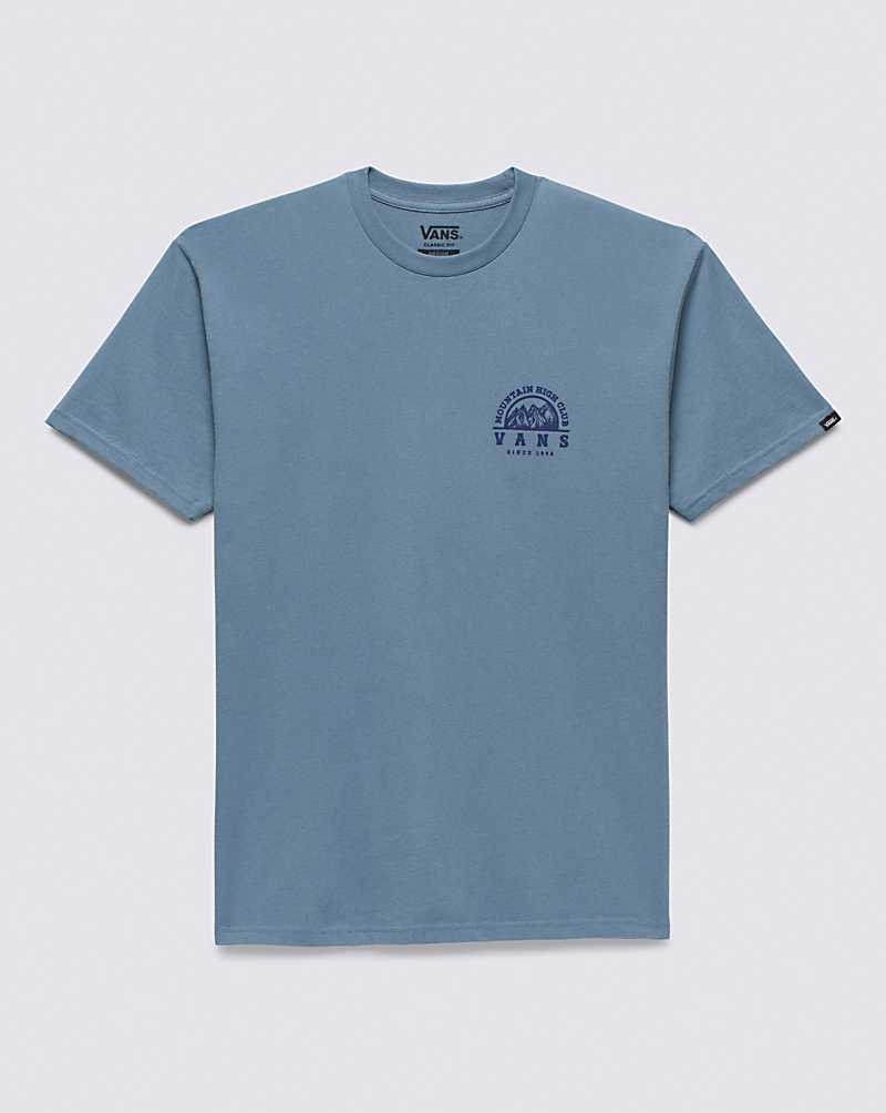 Vans Mountain High Club T-Shirt Herren Blau | Österreich WMGPYA218