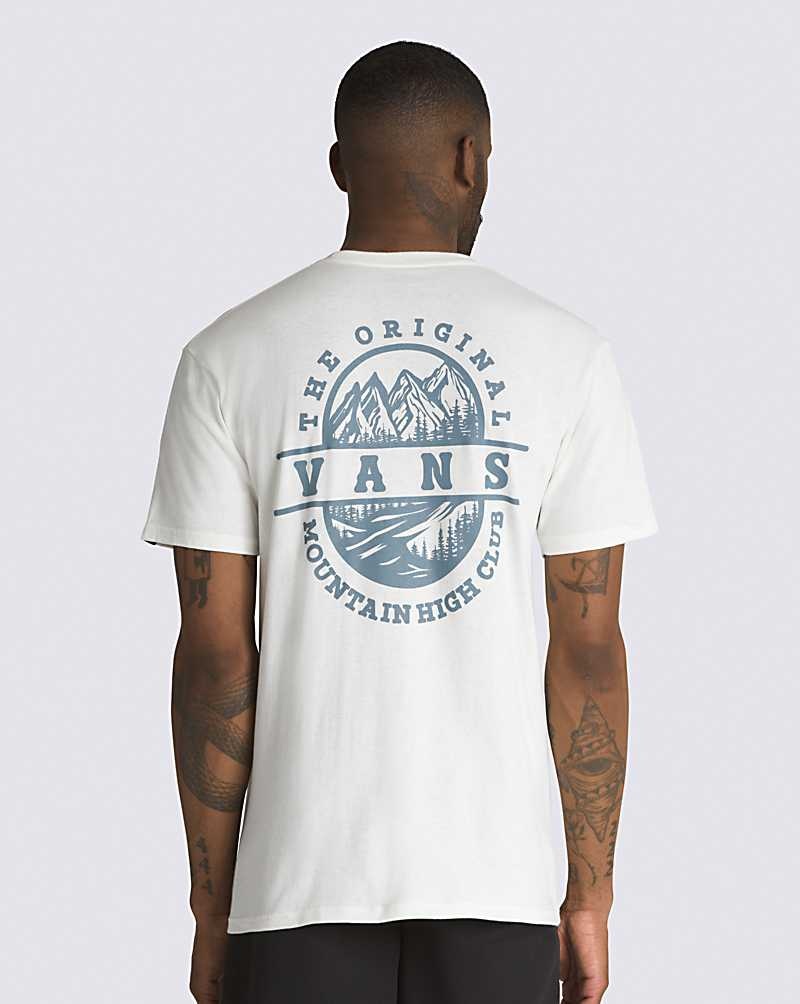 Vans Mountain High Club T-Shirt Herren Weiß | Österreich DARZQM643