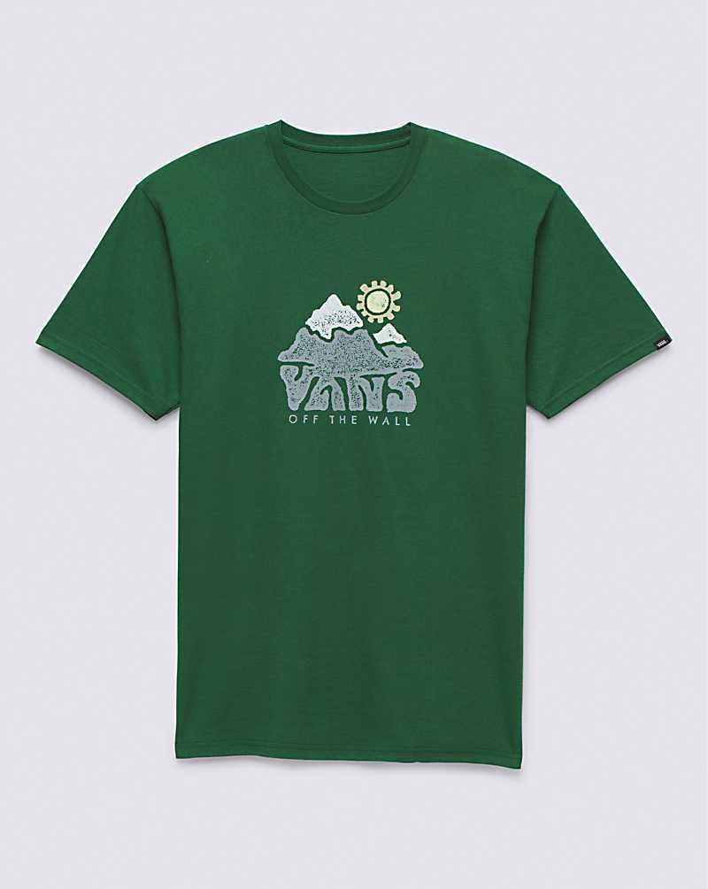 Vans Mountain View T-Shirt Herren Grün | Österreich EZGITK157