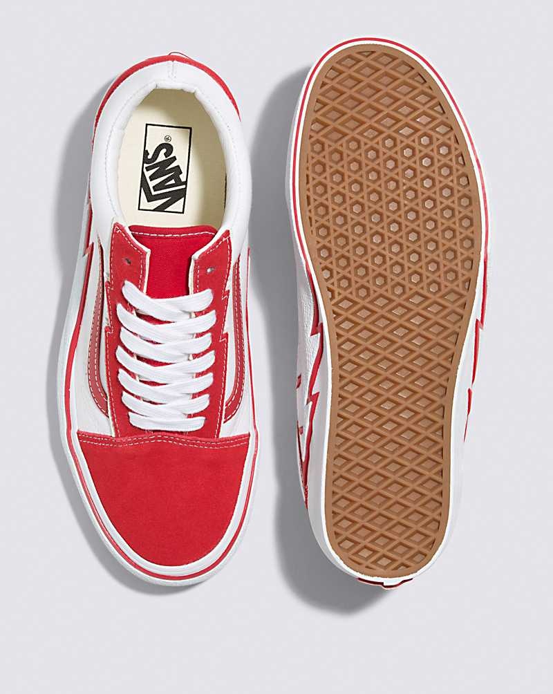 Vans Old Skool Bolt 2-Tone Schuhe Damen Rot Weiß | Österreich WAXMDR594