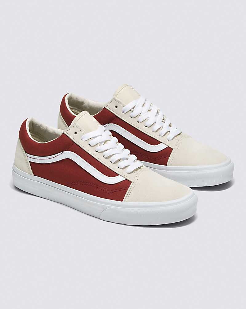 Vans Old Skool Canvas Wildleder Schuhe Damen Dunkelrot | Österreich BWKNQY501