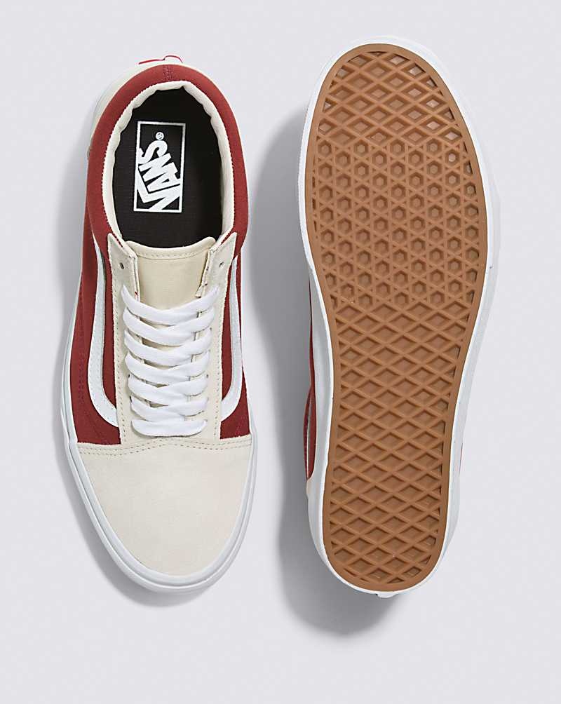 Vans Old Skool Canvas Wildleder Schuhe Damen Dunkelrot | Österreich BWKNQY501