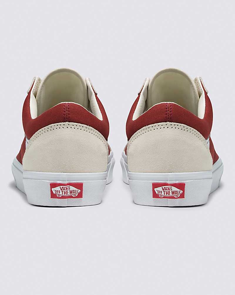 Vans Old Skool Canvas Wildleder Schuhe Damen Dunkelrot | Österreich BWKNQY501