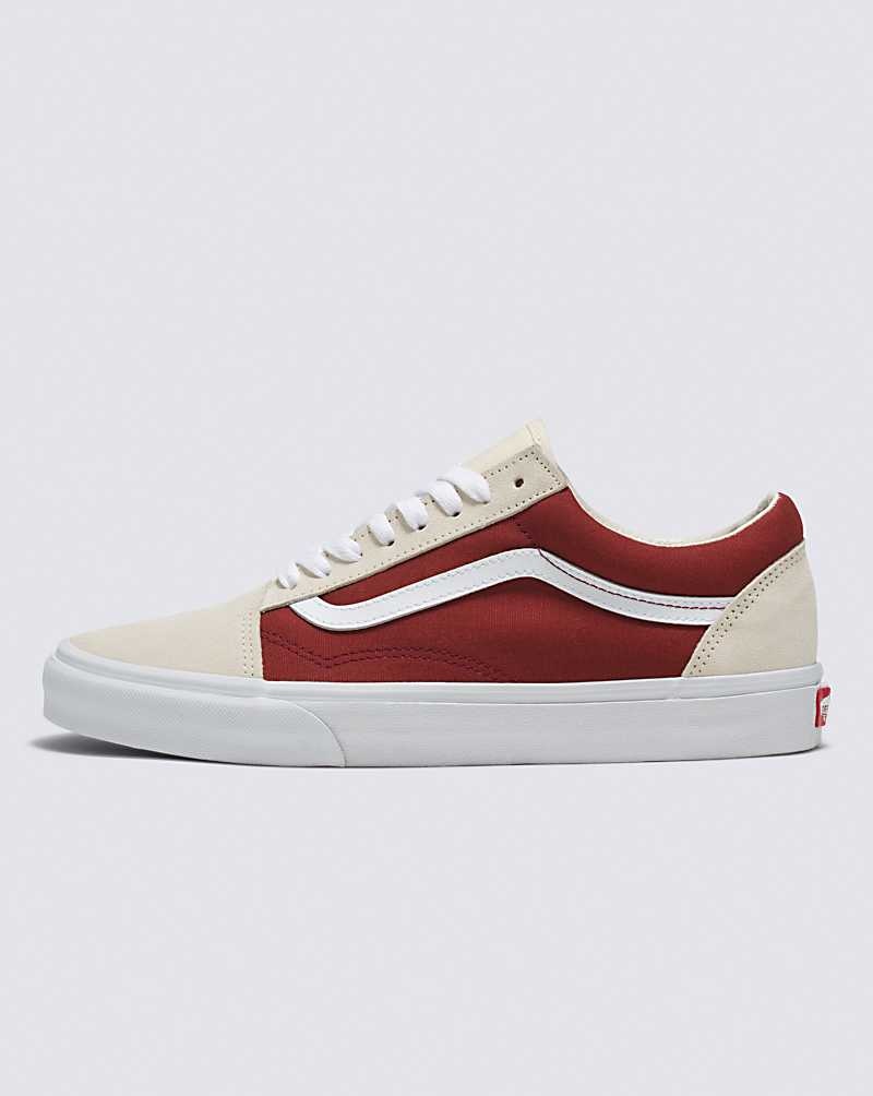 Vans Old Skool Canvas Wildleder Schuhe Damen Dunkelrot | Österreich BWKNQY501