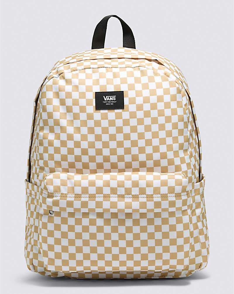 Vans Old Skool Check Rucksack Damen Gelb | Österreich LOPVQW724