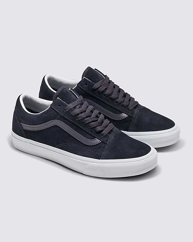 Vans Old Skool Pig Wildleder Schuhe Damen Schwarz | Österreich VJNBHY836