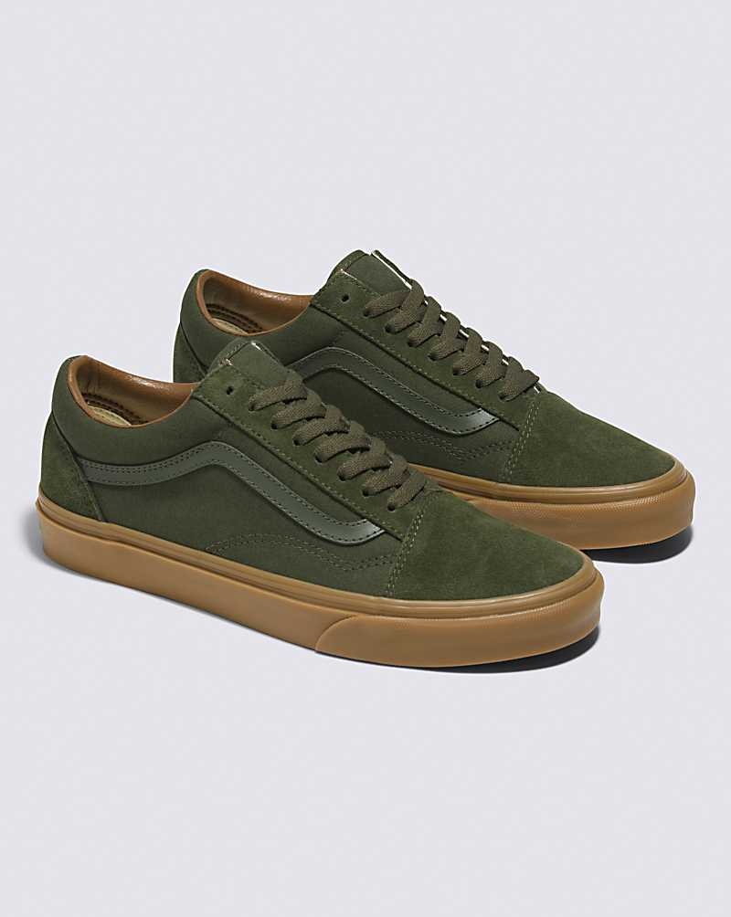 Vans Old Skool Schuhe Damen Olivgrün | Österreich ILNYCP894