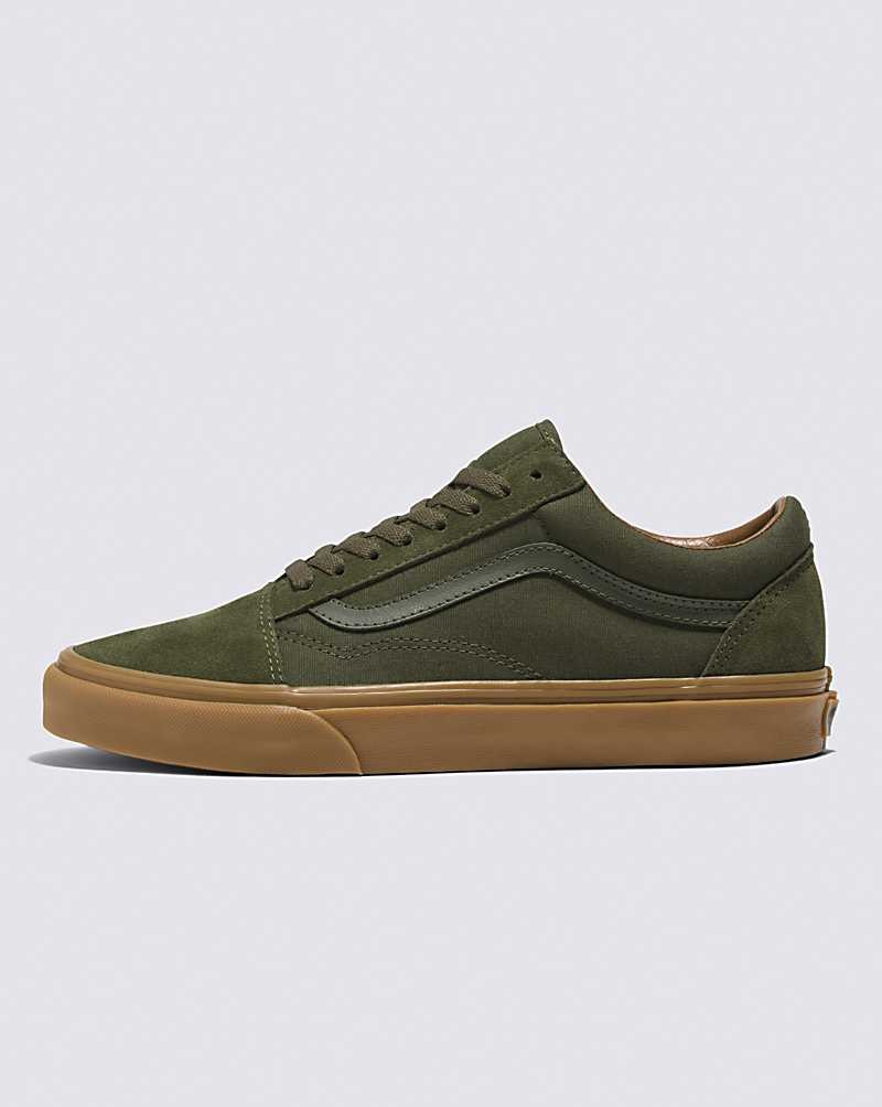 Vans Old Skool Schuhe Damen Olivgrün | Österreich ILNYCP894