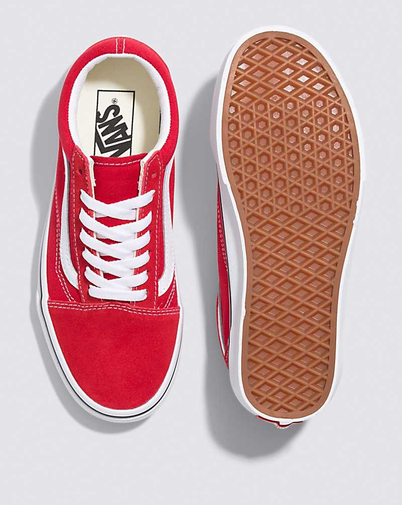 Vans Old Skool Schuhe Damen Rot Weiß | Österreich JOYKTA780