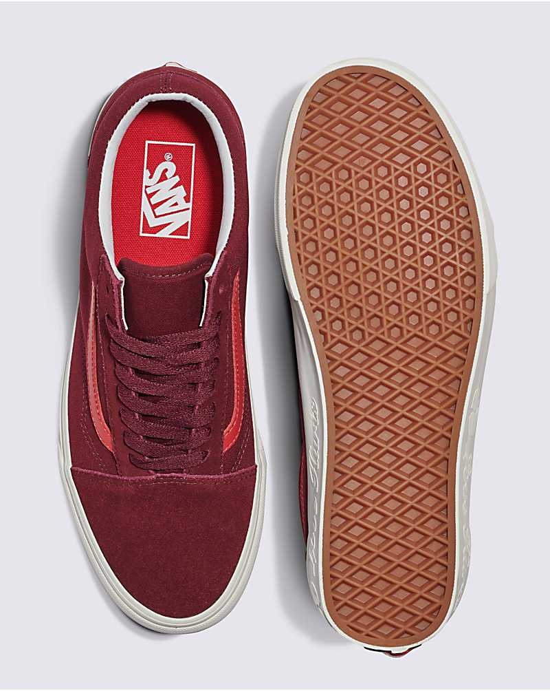 Vans Old Skool Schuhe Damen Rot | Österreich NCZAKT483