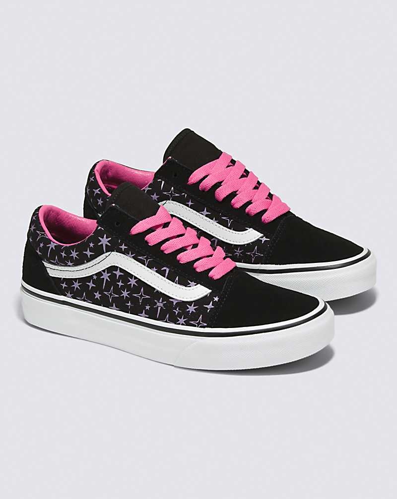 Vans Old Skool Schuhe Damen Schwarz Rosa | Österreich HDAKFJ617