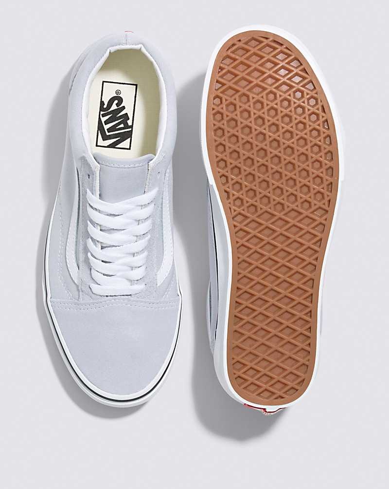 Vans Old Skool Schuhe Herren Grau Weiß | Österreich QWTVZU260