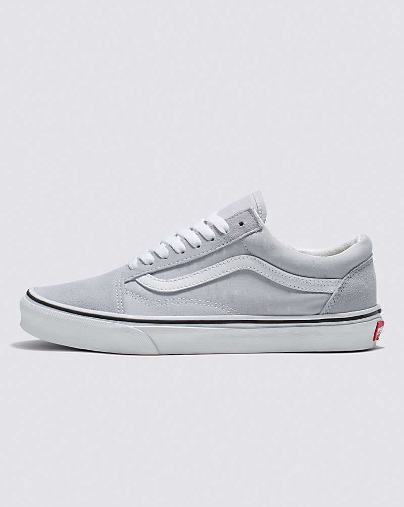 Vans Old Skool Schuhe Herren Grau Weiß | Österreich QWTVZU260