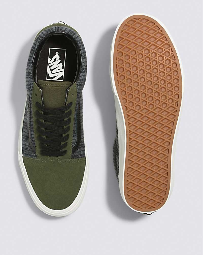 Vans Old Skool Schuhe Herren Olivgrün | Österreich JXKOQN732