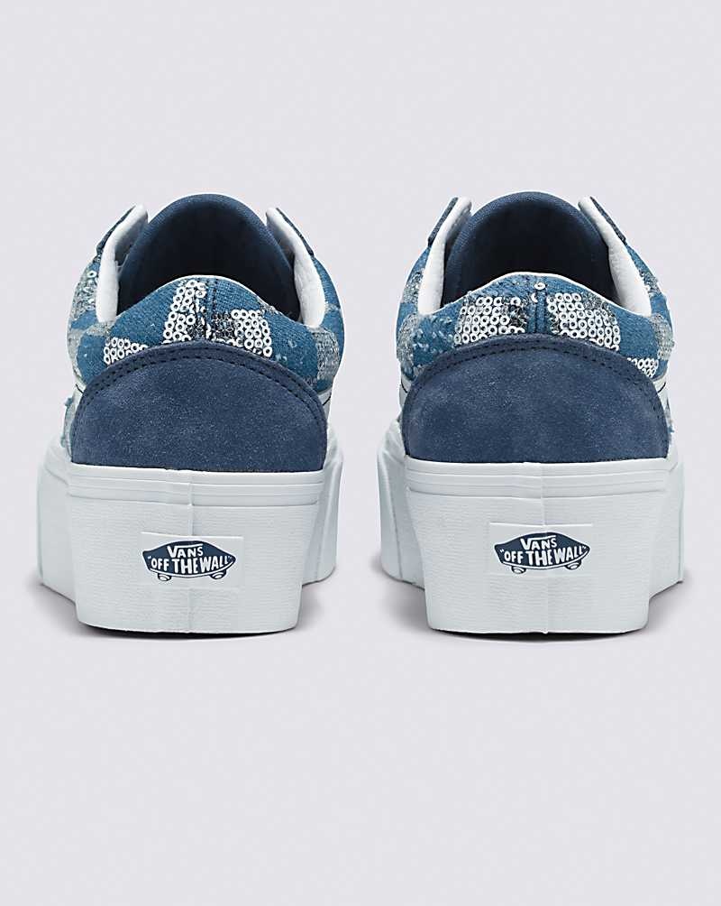 Vans Old Skool Stackform Schuhe Damen Indigo | Österreich FSJQCI463