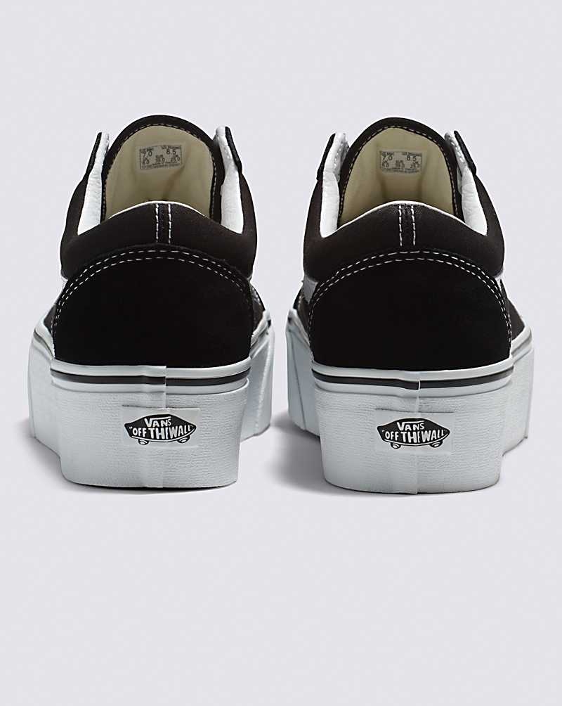 Vans Old Skool Stackform Schuhe Damen Schwarz Weiß | Österreich FTHYDO096