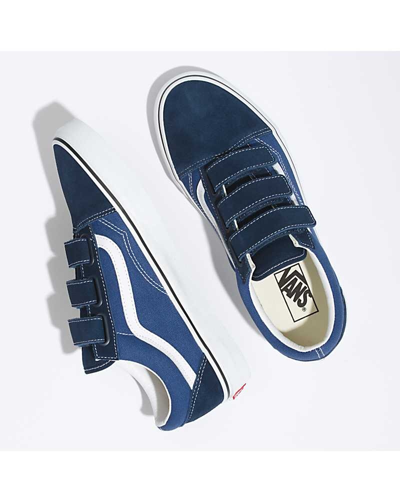 Vans Old Skool V Schuhe Damen Blau | Österreich YGOJRZ283