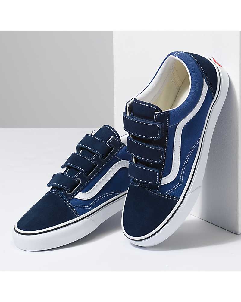 Vans Old Skool V Schuhe Damen Blau | Österreich YGOJRZ283