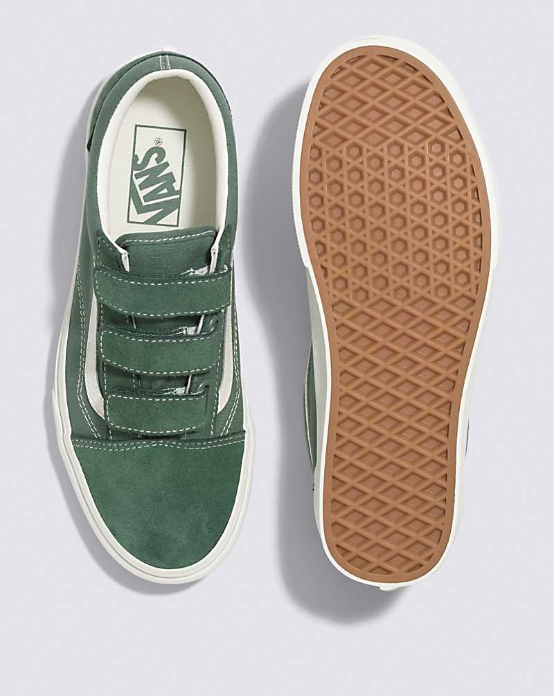 Vans Old Skool V Wildleder Canvas Schuhe Herren Grün | Österreich SVMUOY305