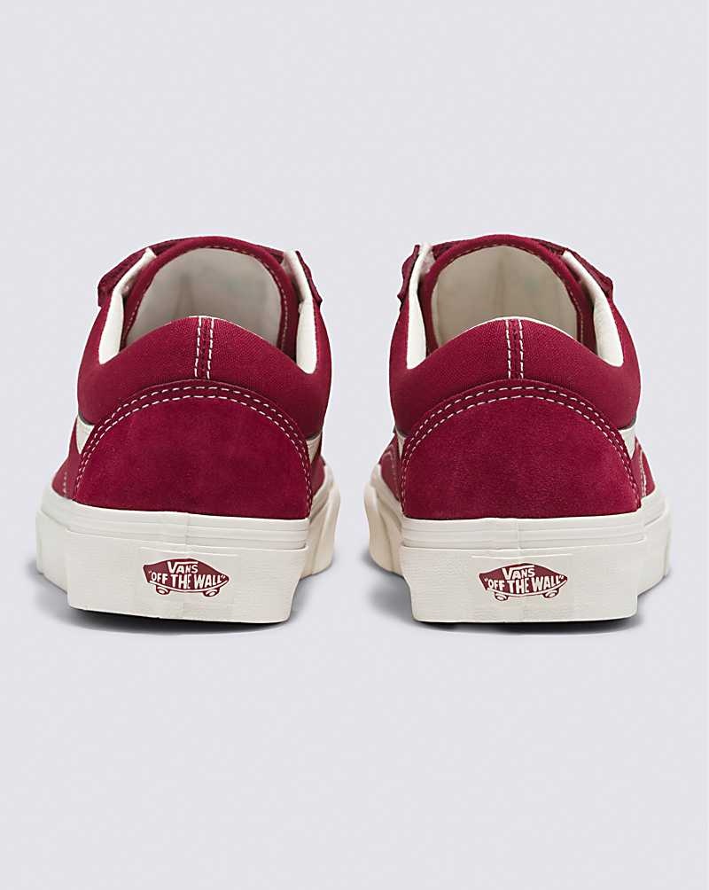 Vans Old Skool V Wildleder Canvas Schuhe Damen Rot | Österreich IYLMRJ419