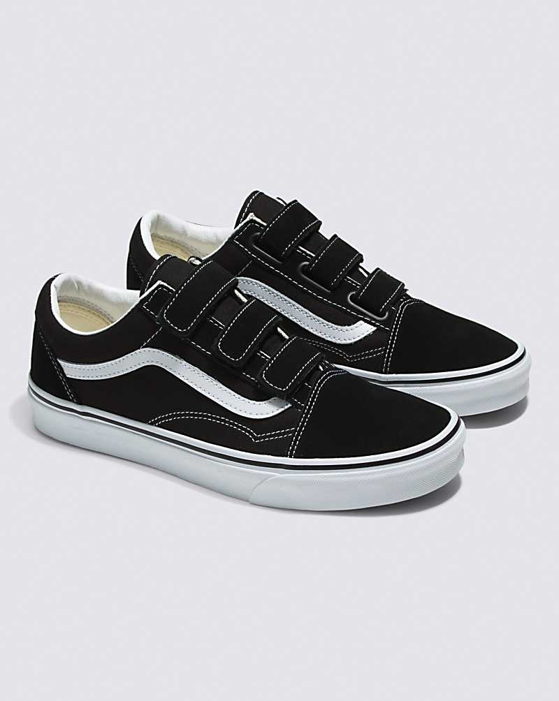 Vans Old Skool V Wildleder Canvas Schuhe Damen Schwarz Weiß | Österreich VHAYRZ948