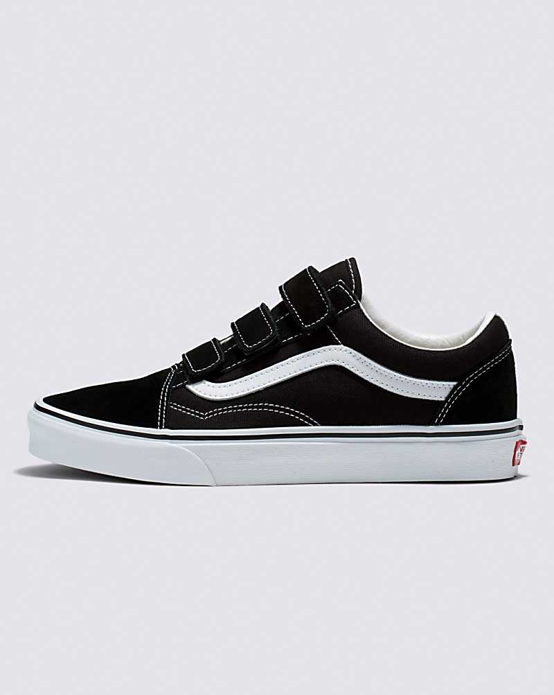 Vans Old Skool V Wildleder Canvas Schuhe Damen Schwarz Weiß | Österreich VHAYRZ948