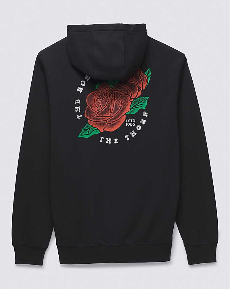 Vans Rose Rosette Full Zip Hoodie Herren Schwarz | Österreich ZAVNMG863