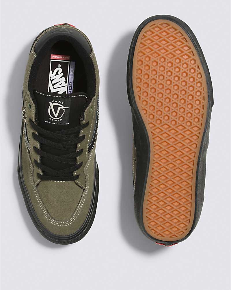 Vans Rowan Skateschuhe Herren Olivgrün Schwarz | Österreich AXCNZO802