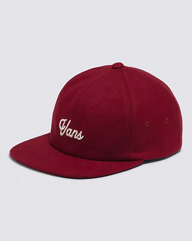 Vans Script Jockey Hüte Herren Rot | Österreich ZFKDJN857